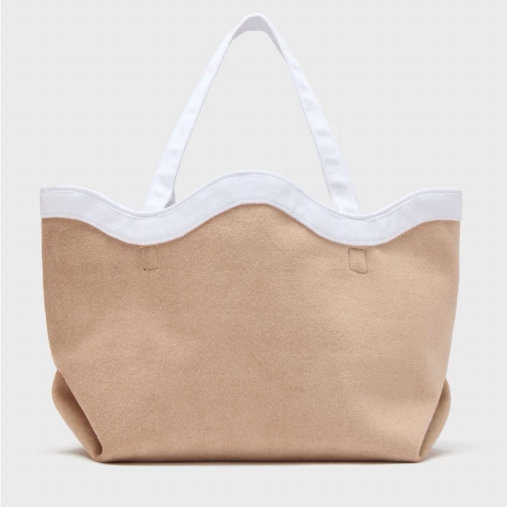 Tuckernuck Sand & White Terrycloth August Tote